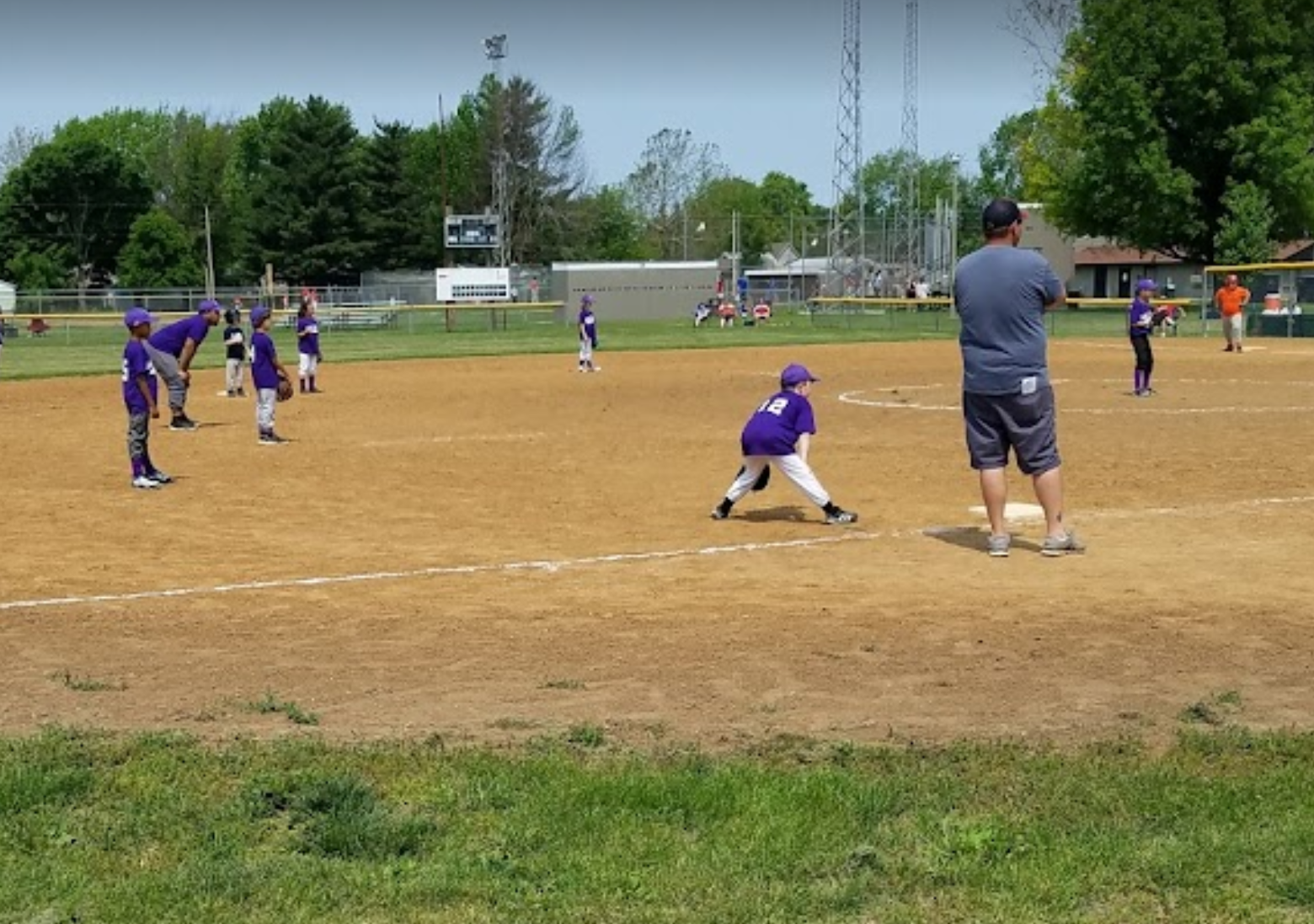 baseball game at fairview park